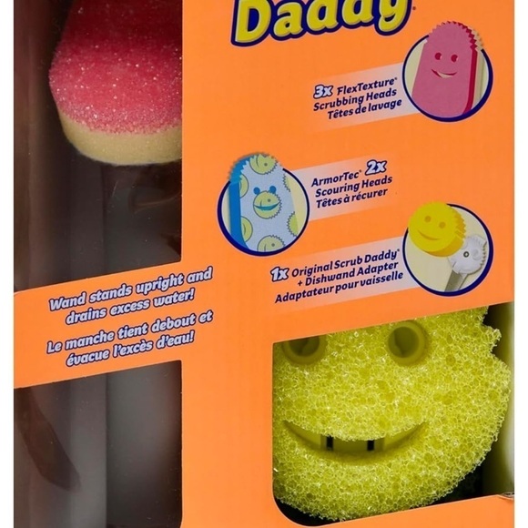 Scrub Daddy Dish Daddy Soap Dispensing Dish Wand Sponge, Combo Pack - Picture 1 of 4